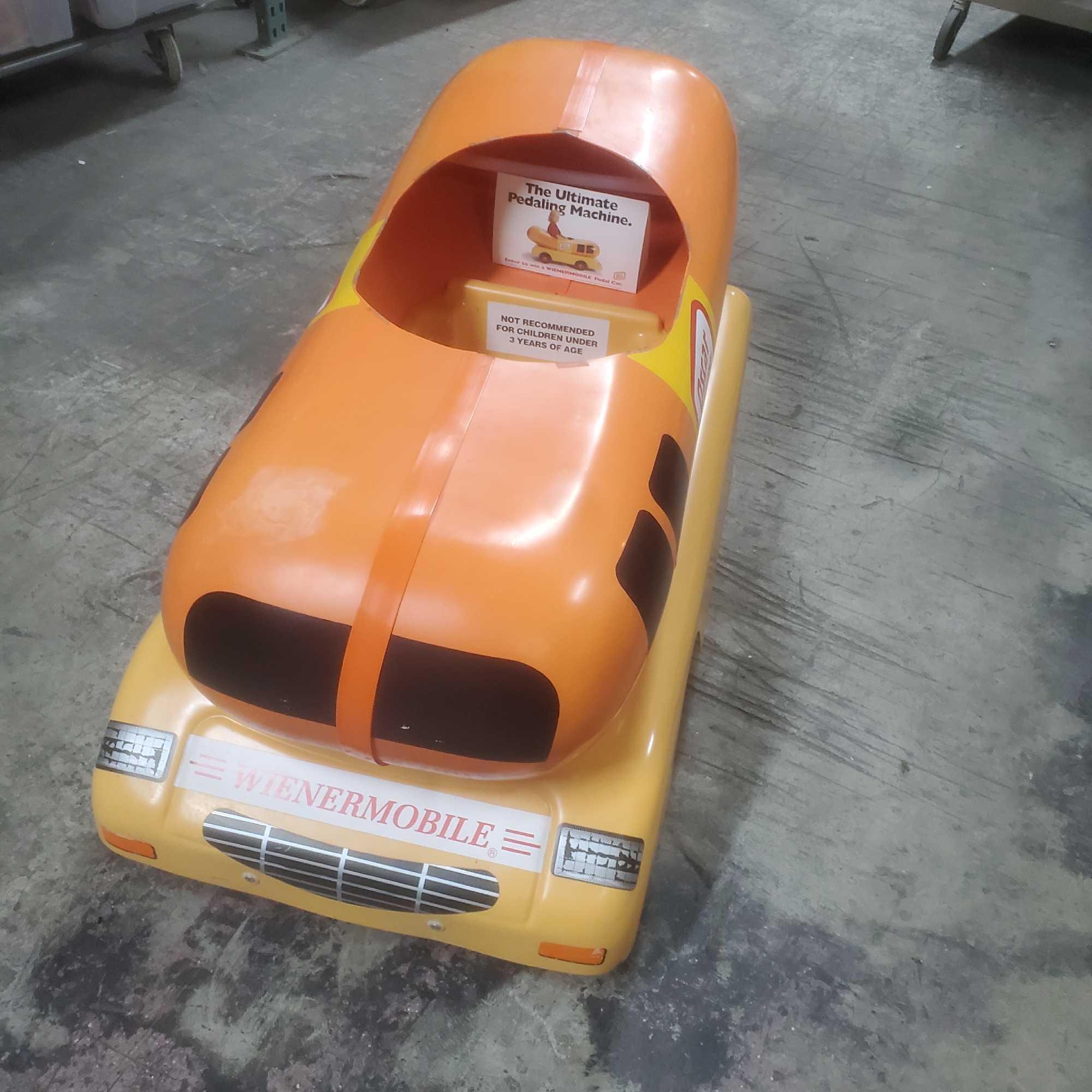 Oscar Mayer Wienermobile toy pedal cart