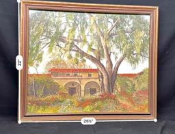 Garden House, from Ruby Eiland, Framed Oil on Canvas, 1963