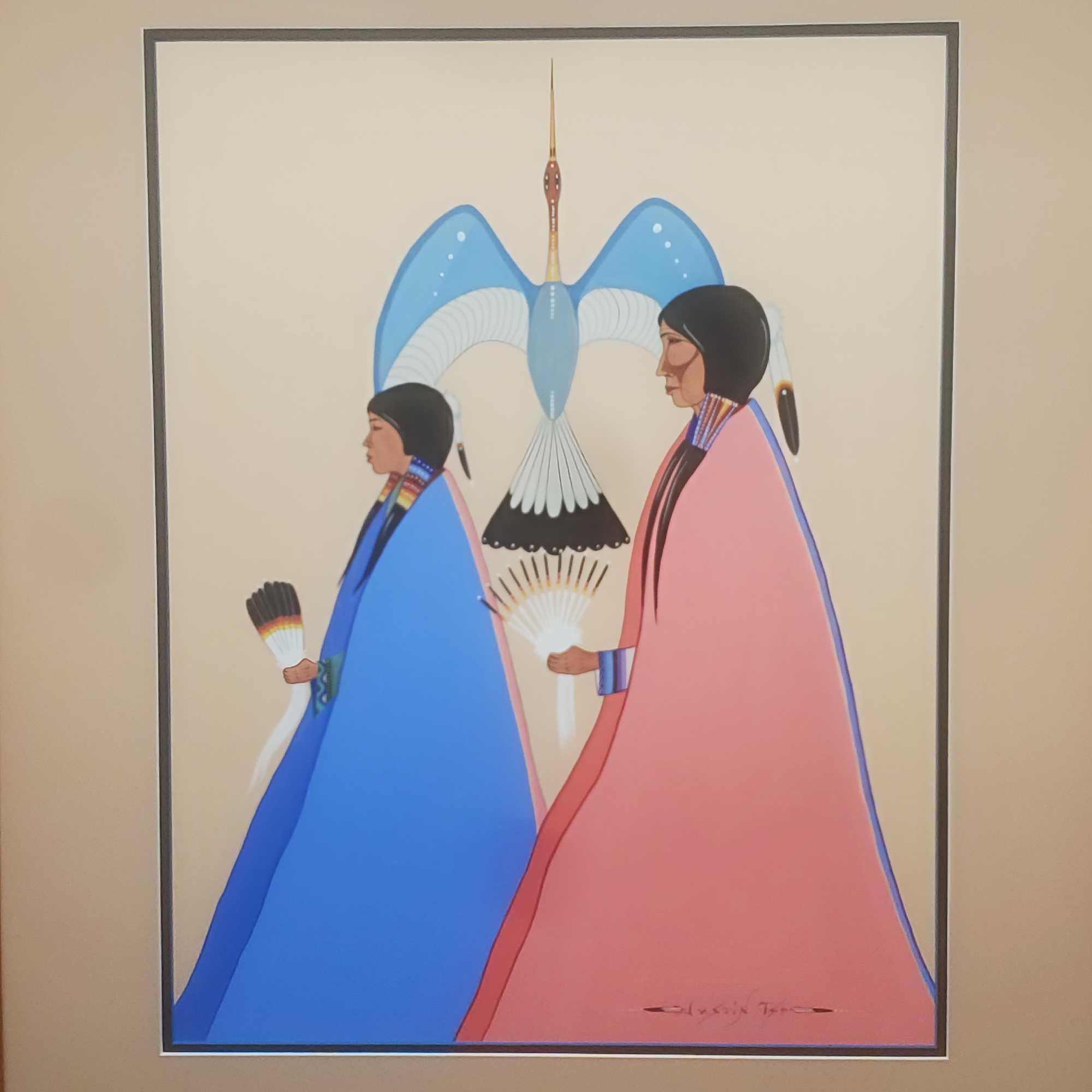 Ceremony Spirit, from Justin Tso, Watercolor / Acrylic, Native American Art