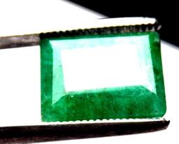 Emerald Columbian green 11.70 ct earth mined gem stunning color