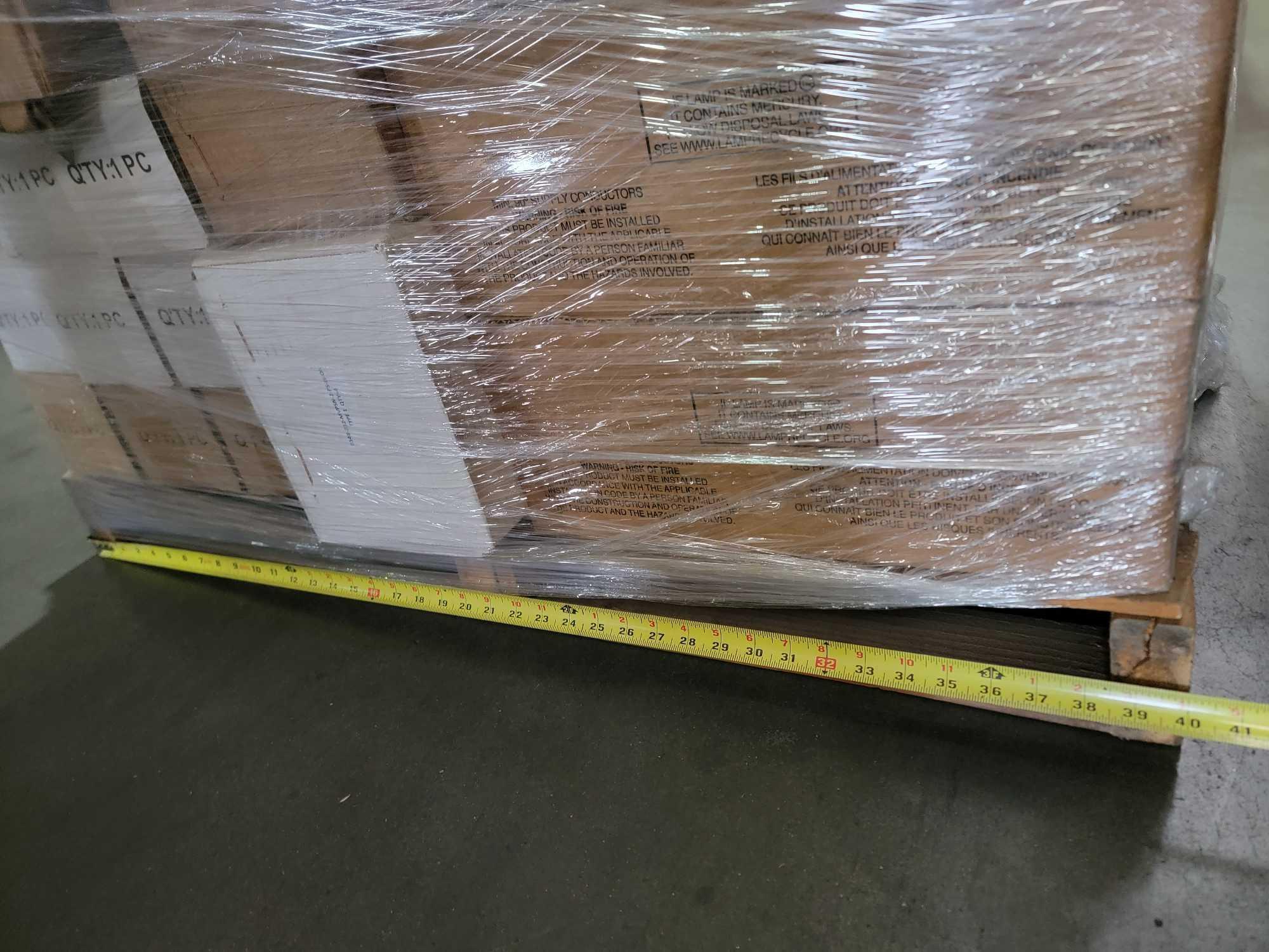 Pallet of Contruction Overstock, Lithonia Lighting, etc