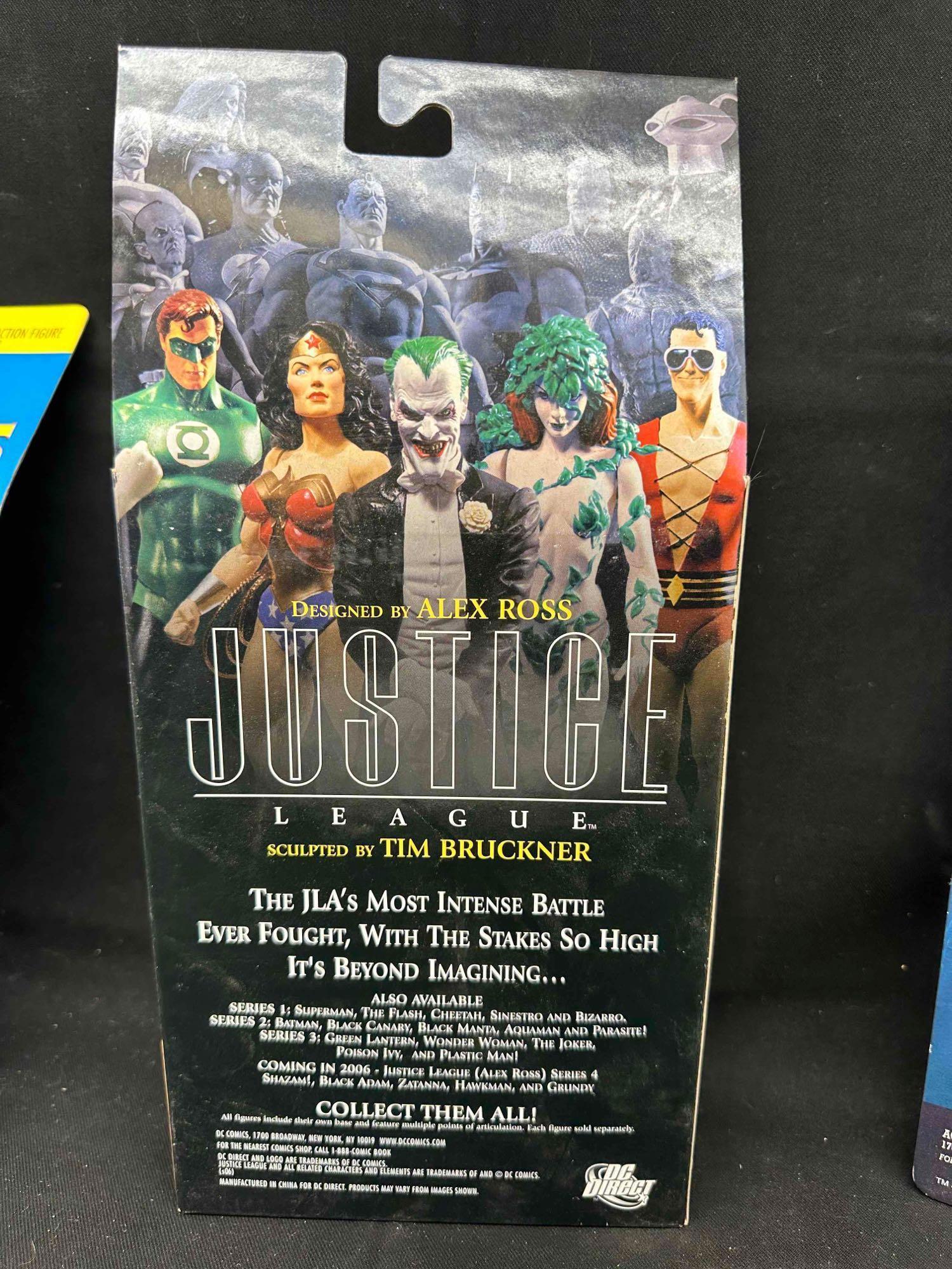 Early DC Direct Action Figures. MOC Justice League Wonder Woman. Green Lantern Black Canary more