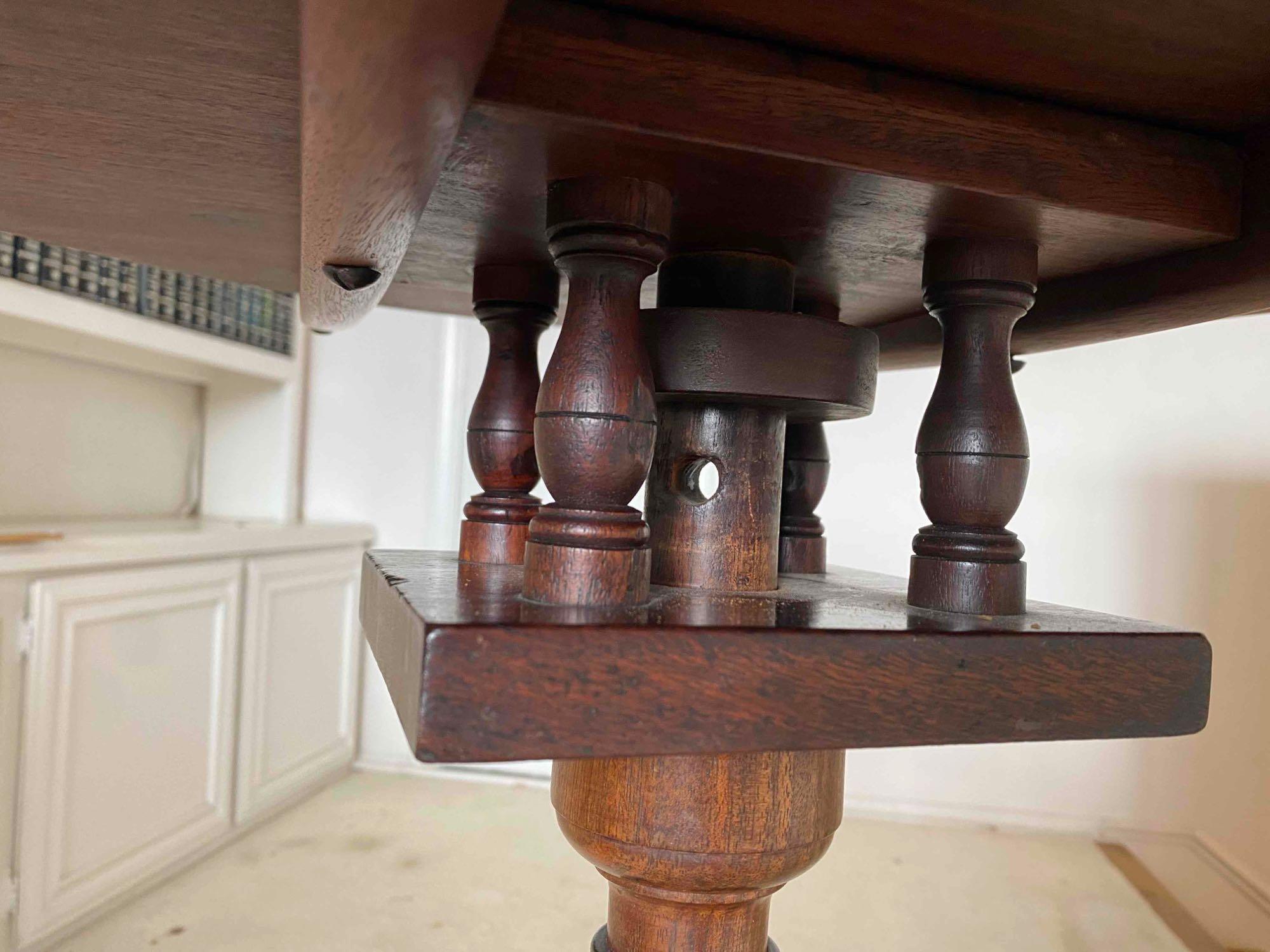 Antique round side table