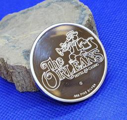 The Orleans Hotel and Casino .999 fine silver coin 1 troy Oz