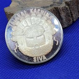 Talavai Kachina Siva Silver coin .999 silver