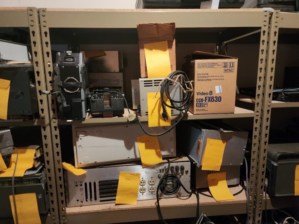 30ft x 10ft Unit Electronics Storage Some unopened Boxes. Marantz, ikegami, Reel to Reels, Tools etc