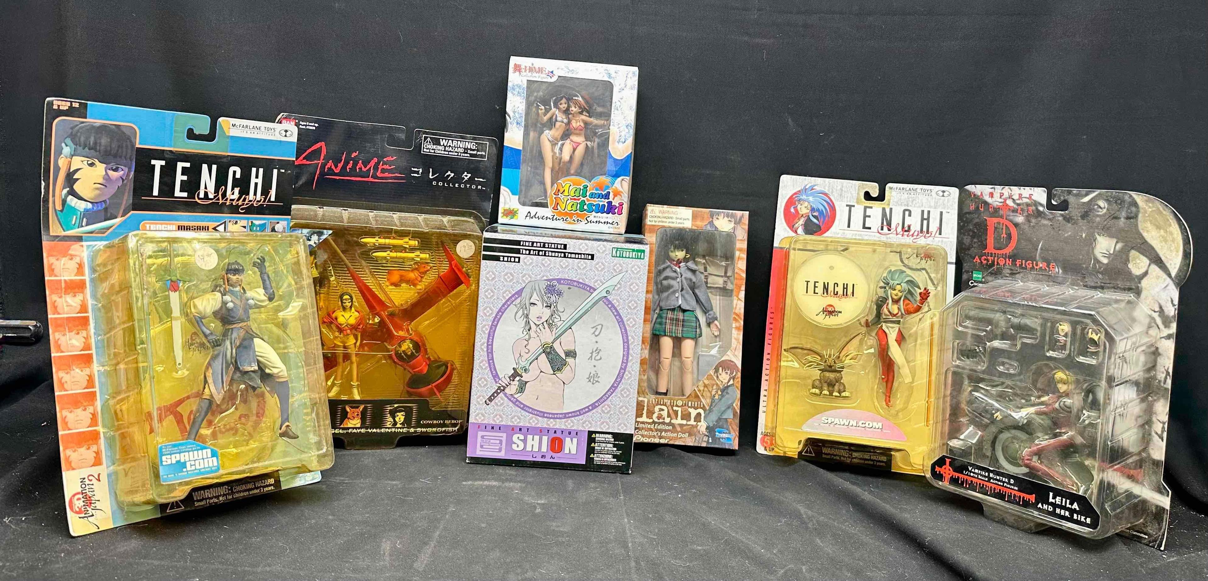 Anime Collectibles. Action Figures, Statues, Vampire Hunter X, SHION, Cowboy Bebop more