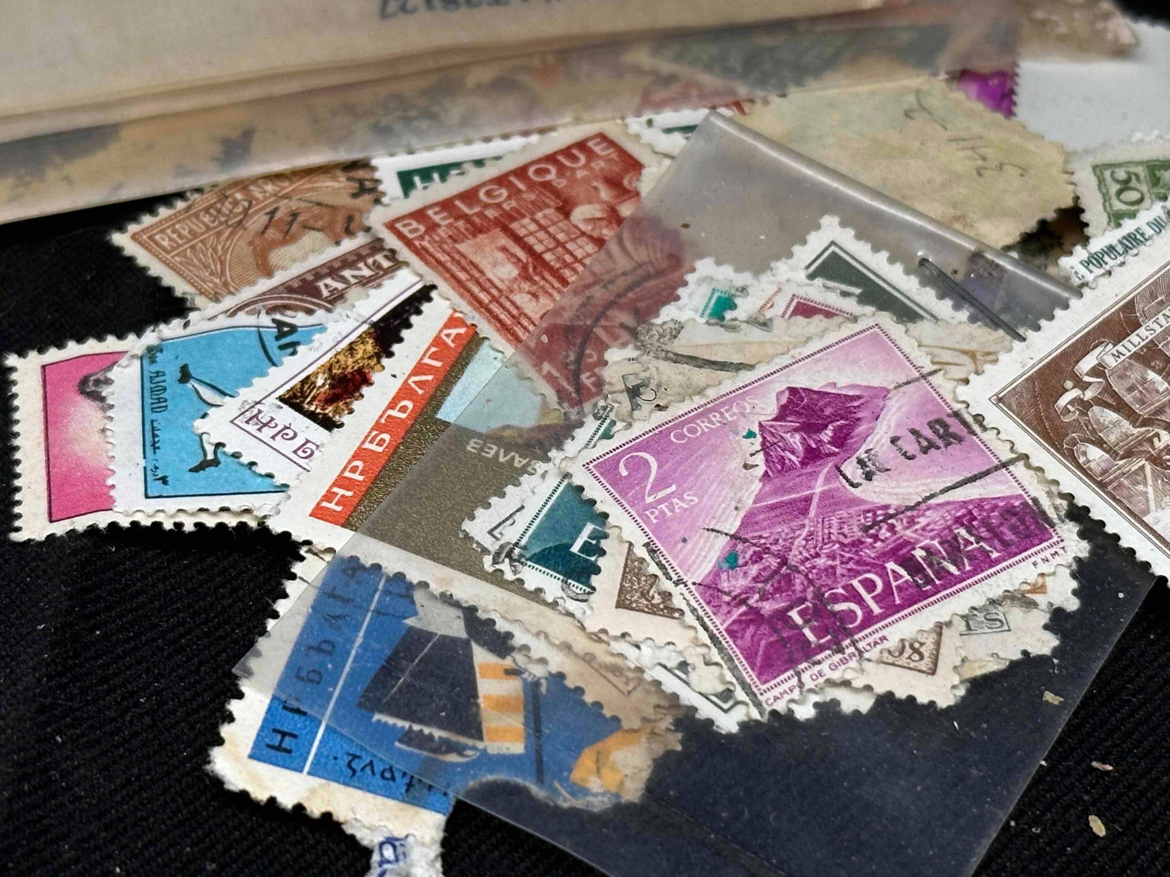 Assorted International Postage Stamps France, Brazil, Australia more