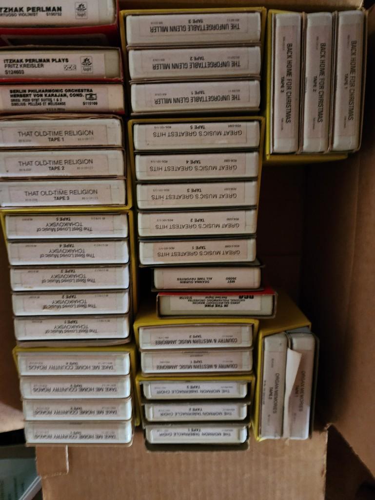 Large Book Lot - 8 tracks reel to reel tapes...etc. 5+ truckloads