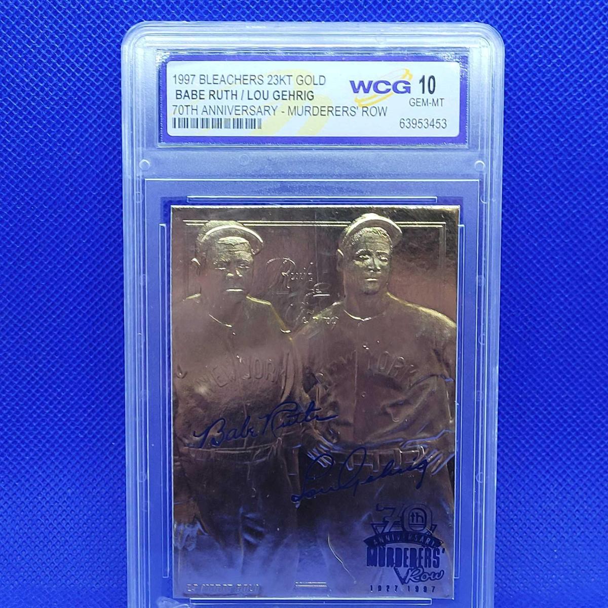 1997 Bleachers 23kt gold Babe Ruth / Lou Gehrig