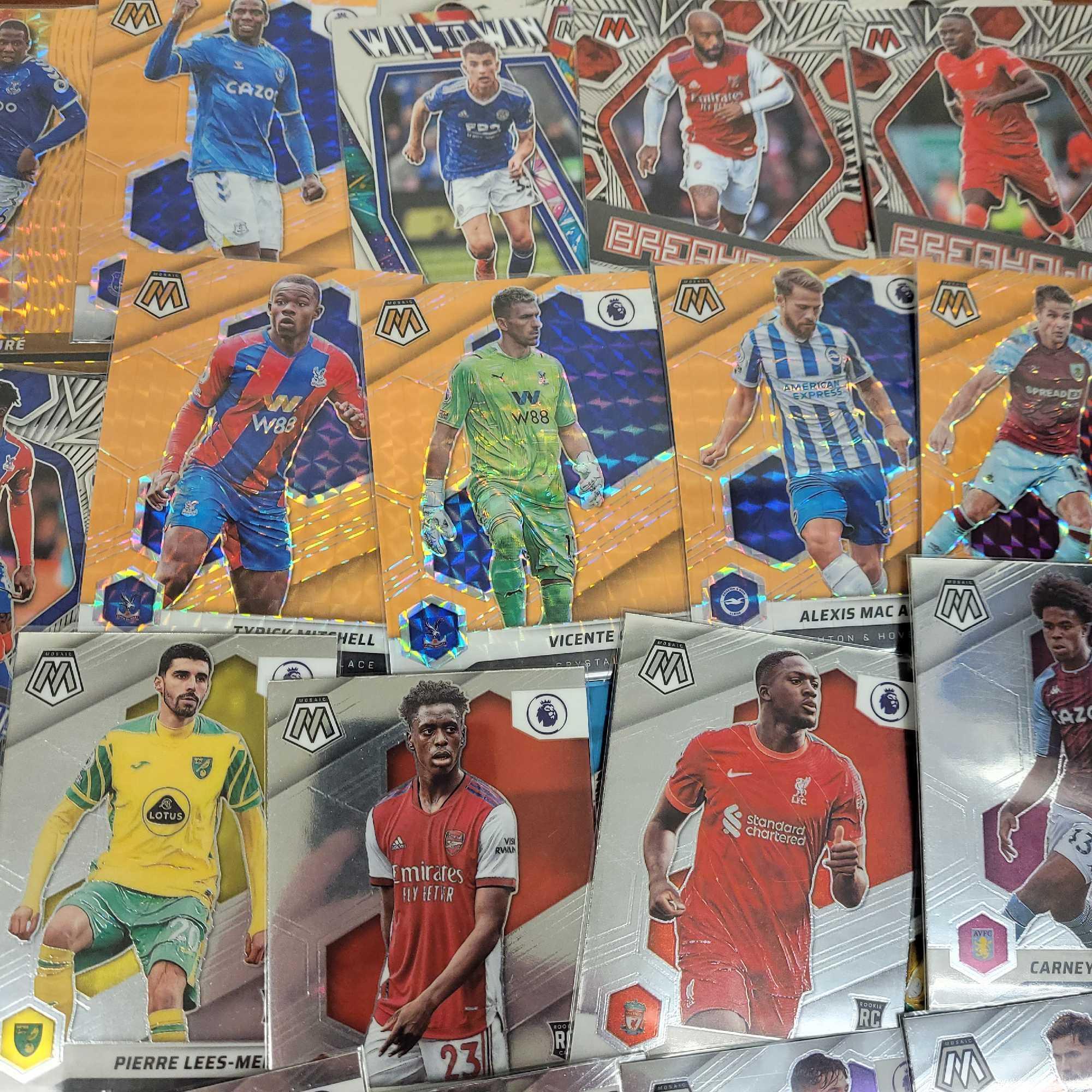 Soccer cards 2021-22 Panini Rookie cards