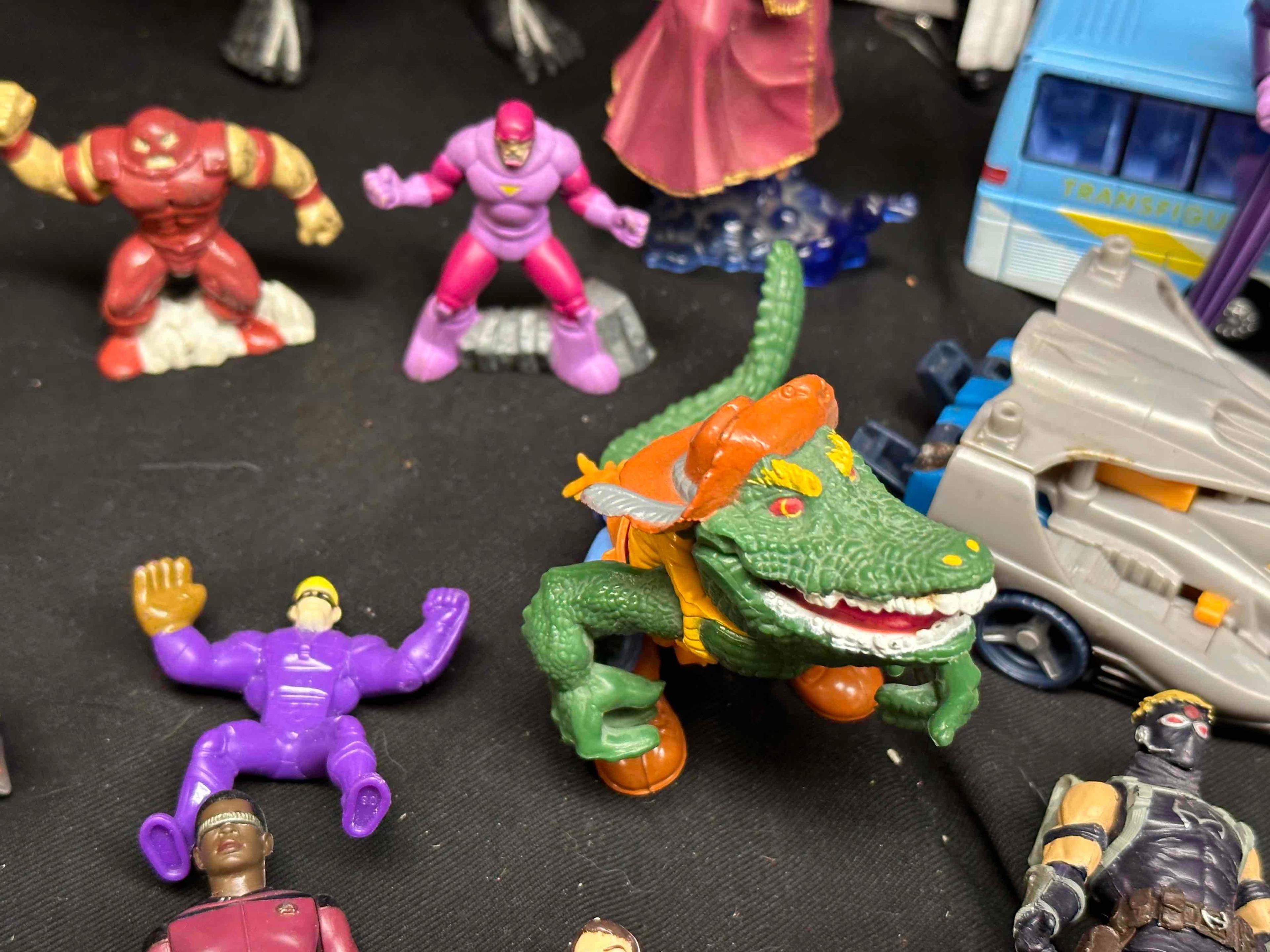 Large Lot of Vintage Action Figures. Ninja Turtles, Gargoyles, GI Joe, He Man MOTU More