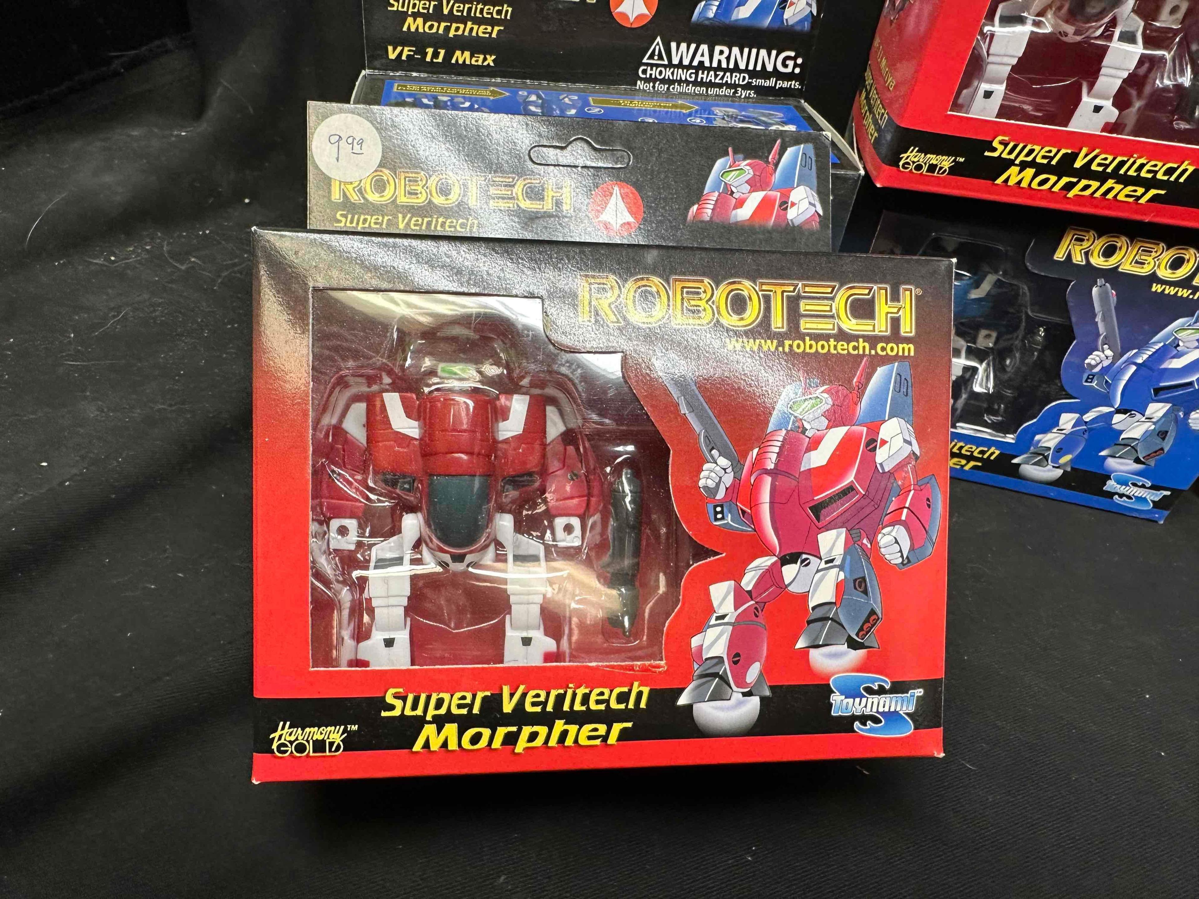 Vintage 1985 Matchbox Robotech Master Action Figure. And 8 Toynami Robotech Robots