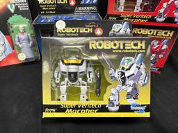 Vintage 1985 Matchbox Robotech Master Action Figure. And 8 Toynami Robotech Robots