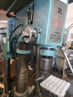 Remington Tool Company 5 Speed Heavy Duty Drill Press G-14-5 powers on