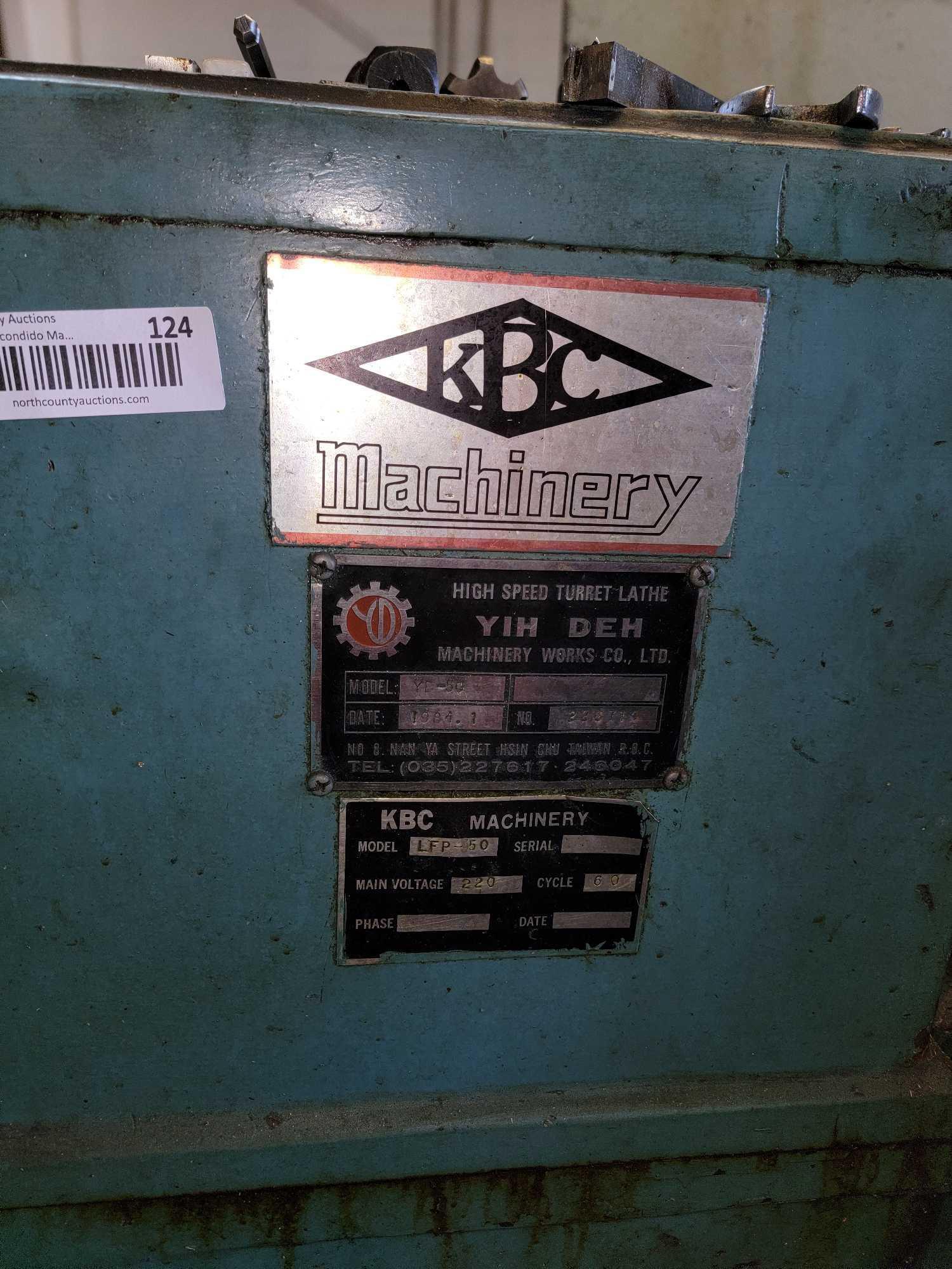 KBC Machinery Turret Lathe 1984.1 LFP-50