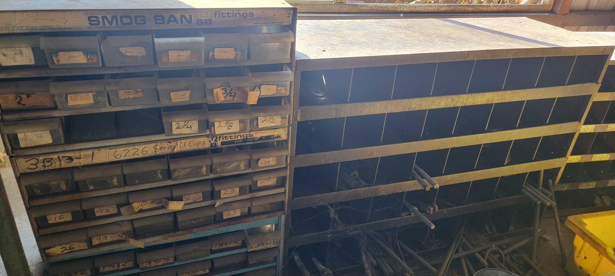 Shelving Contents, Tons of Hydraulic Components, Seals and Gaskets, Materials