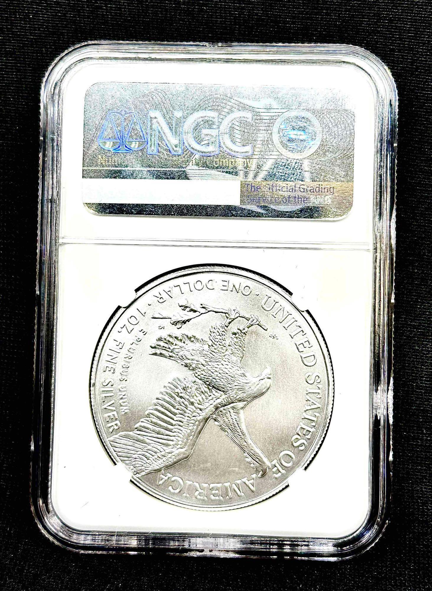 2023 Silver Eagle s$1 MS 69 NGC Graded Coin