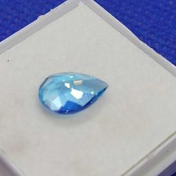 pear cut sea blue Topaz gemstone 2.01ct