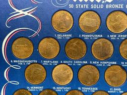 States of the Union 50 State Bronze Collector Coins Set