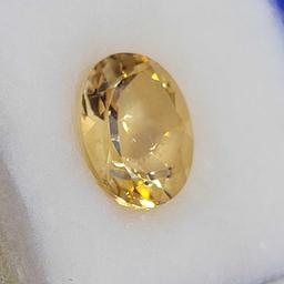 Oval Cut Yellow Citrine gemstone 2.325 ct