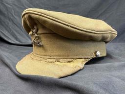 British WW2 Army Visor with Royal Kent West Badge