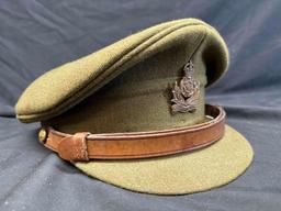 British WW2 Visor 225th Intelligence Corpst Insignia. Top Brass Army Store