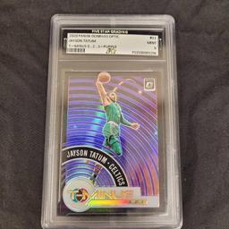 (2) Mint 9 Jayson Tatum 2020 Cards