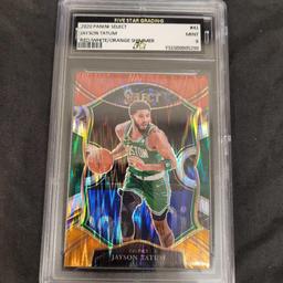 (2) Mint 9 Jayson Tatum 2020 Cards