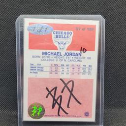 1 of 1 custom Cut Michael Jordan and Labron James patch card