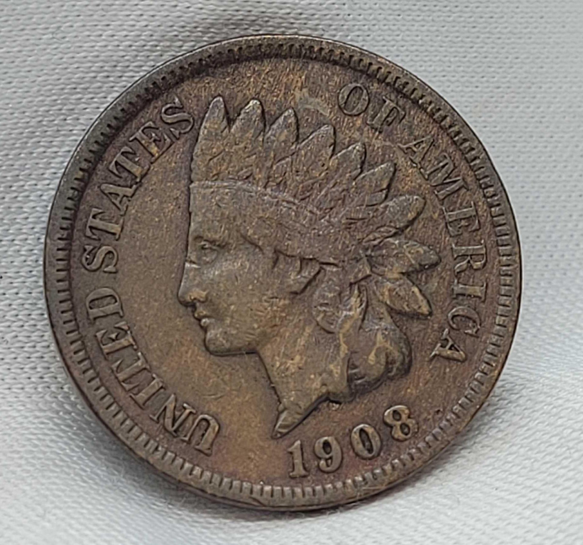 1908-S Indian Head Wheat Cent Penny