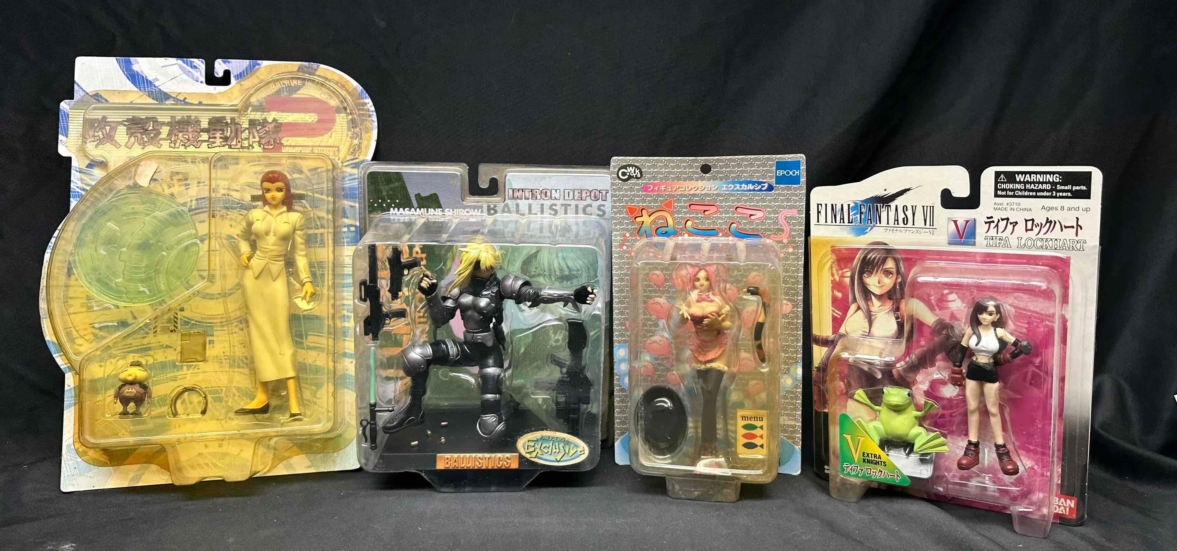 Japanese Anime Action Figures. Yamato Balistics Masamune, Final Fantasy, Toycom more