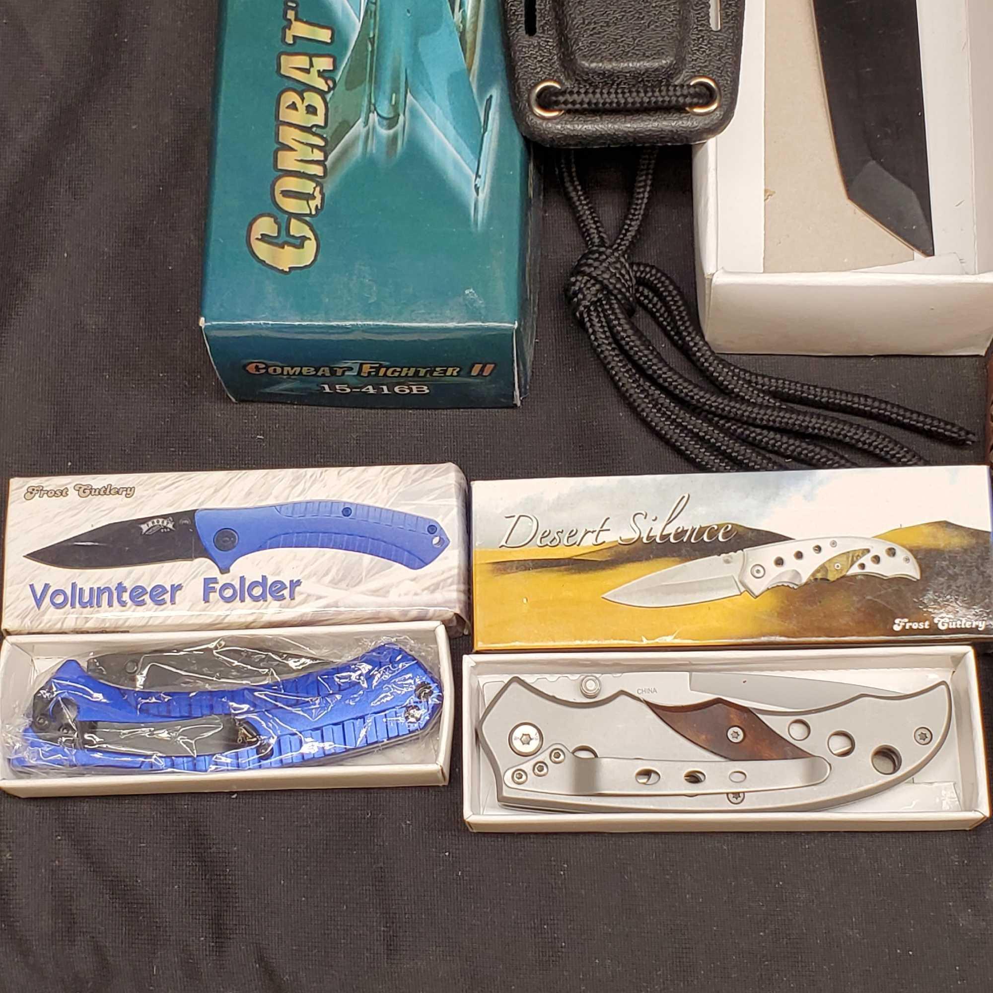 Approx. 10 game/pocket knives all NIB