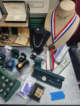 Authentic vintage jewelry, Costume, watches, USSR WWII Badges, Bouchard, Disney, etc.