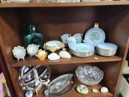 Blenko Pitcher, Art Glass, 1920s Imari Pitcher/Tea Cup Set, B&G Porcelain, Souvenir Linens etc