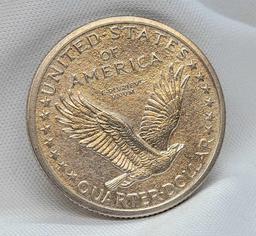 1917 Type I Standing Liberty Quarter Gem Uncirculated Full Head