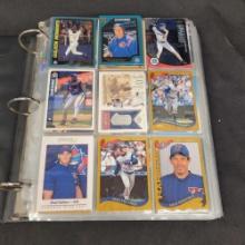 Binder Of baseball Cards 1980s-2000s Topps Upper Deck HOF players