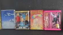 Box of 4 Barbie collector dolls all NIB 0