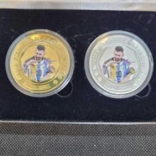 Gold and Silver Plated FIFA Cup Soccer Coins