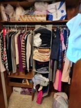 Entire Closing vintage womens clothing with hangers