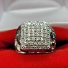 14k White Gold Diamond Ring With Certificate