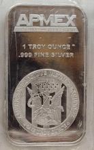 APMEX 1 Troy Oz .999 Fine Silver Bar