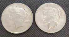 1922 & 1923 Silver Peace Dollars 90% Silver Coins