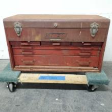 vintage Snap-on toolbox with contents