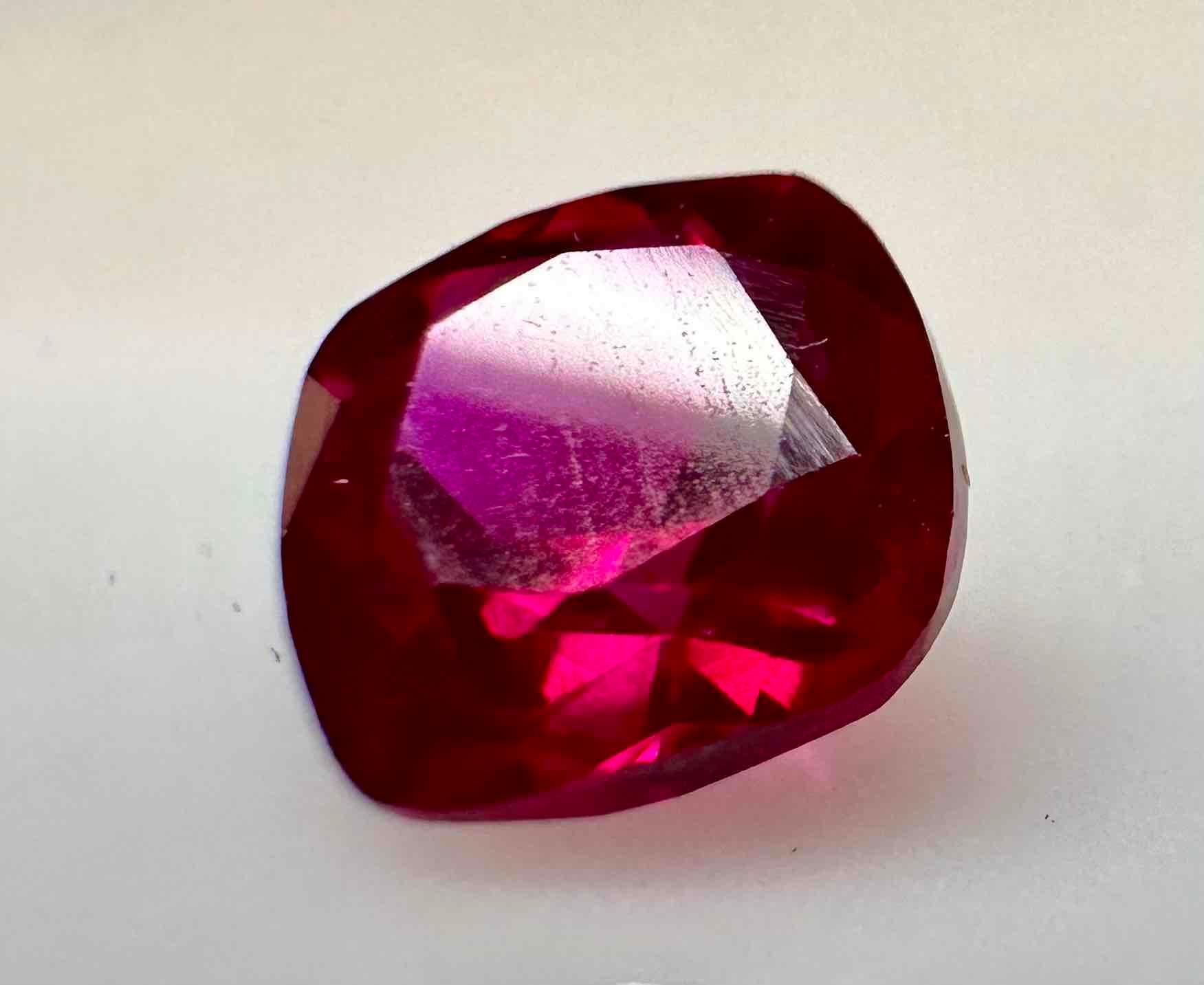 Amazing Sparkle Explosion 2ct Square Cut Ruby Gemstone
