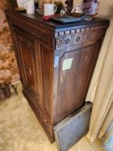 handcarved Wooden Hutch