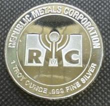 RMC 1 Troy Oz .999 Fine Silver Round Bullion Coin
