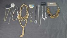 Lot of 9 costume jewelry necklaces