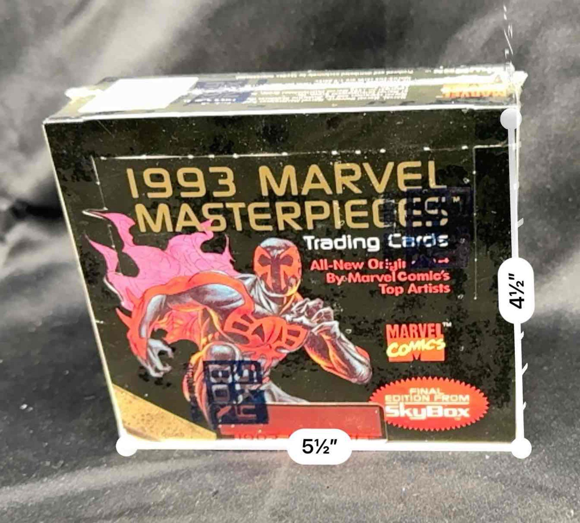 Factory Sealed SkyBox 1993 Marvel Masterpieces 36 pack Box