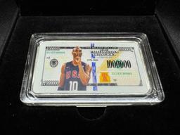 99.9 Silver Plated Kobe Bryant Bar 41.8g Total